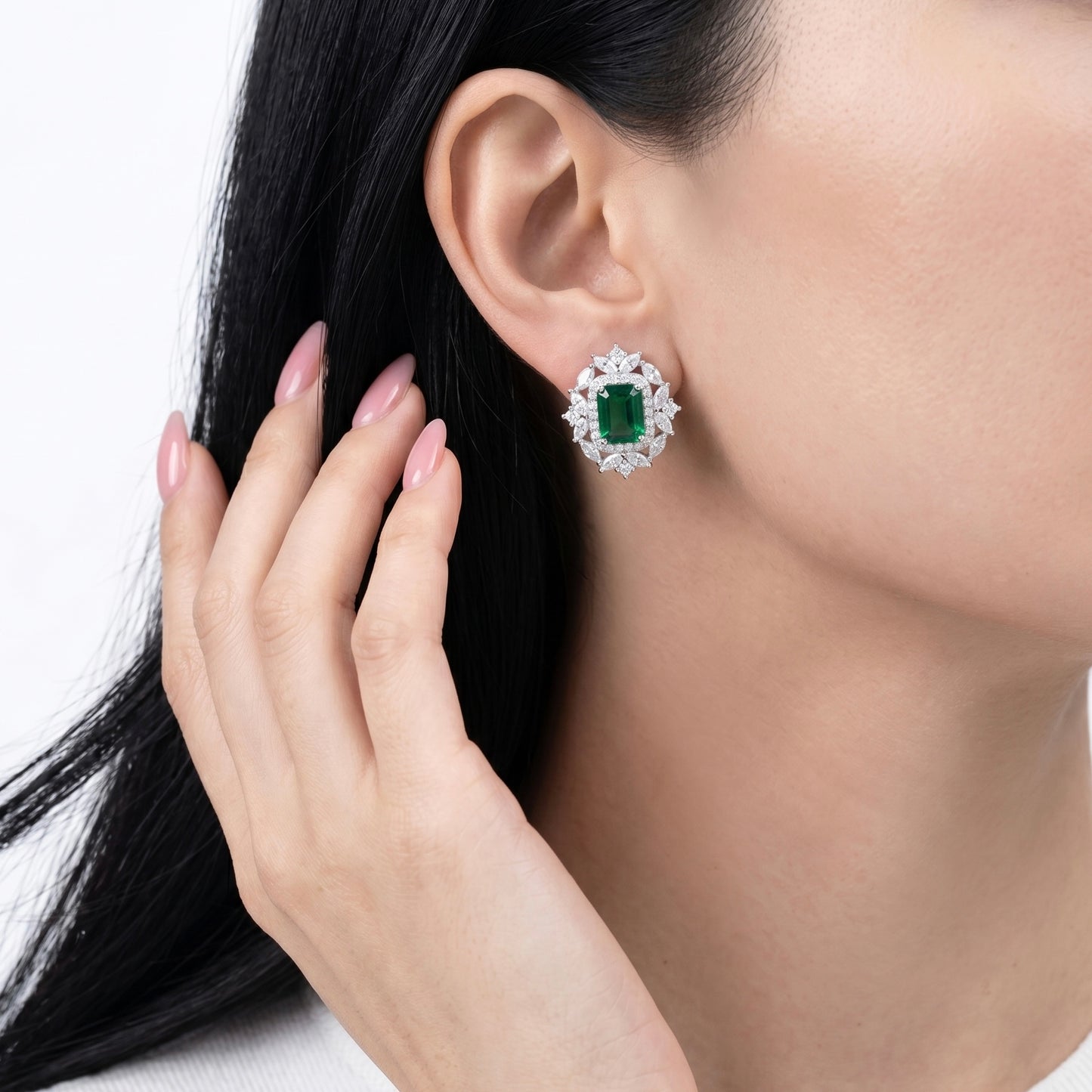 Emerald Muse Studs
