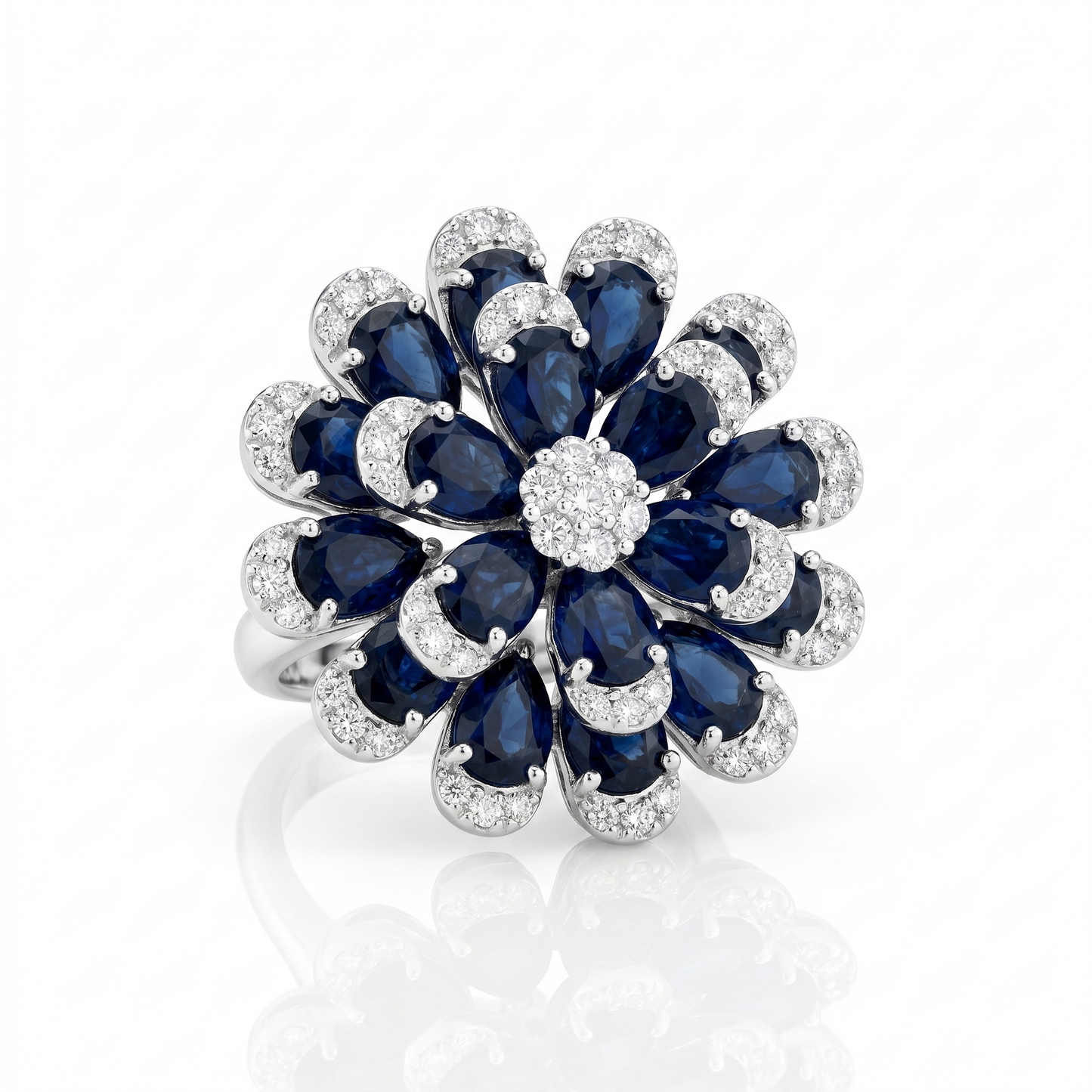 Aurelia Bloom Ring - Blue