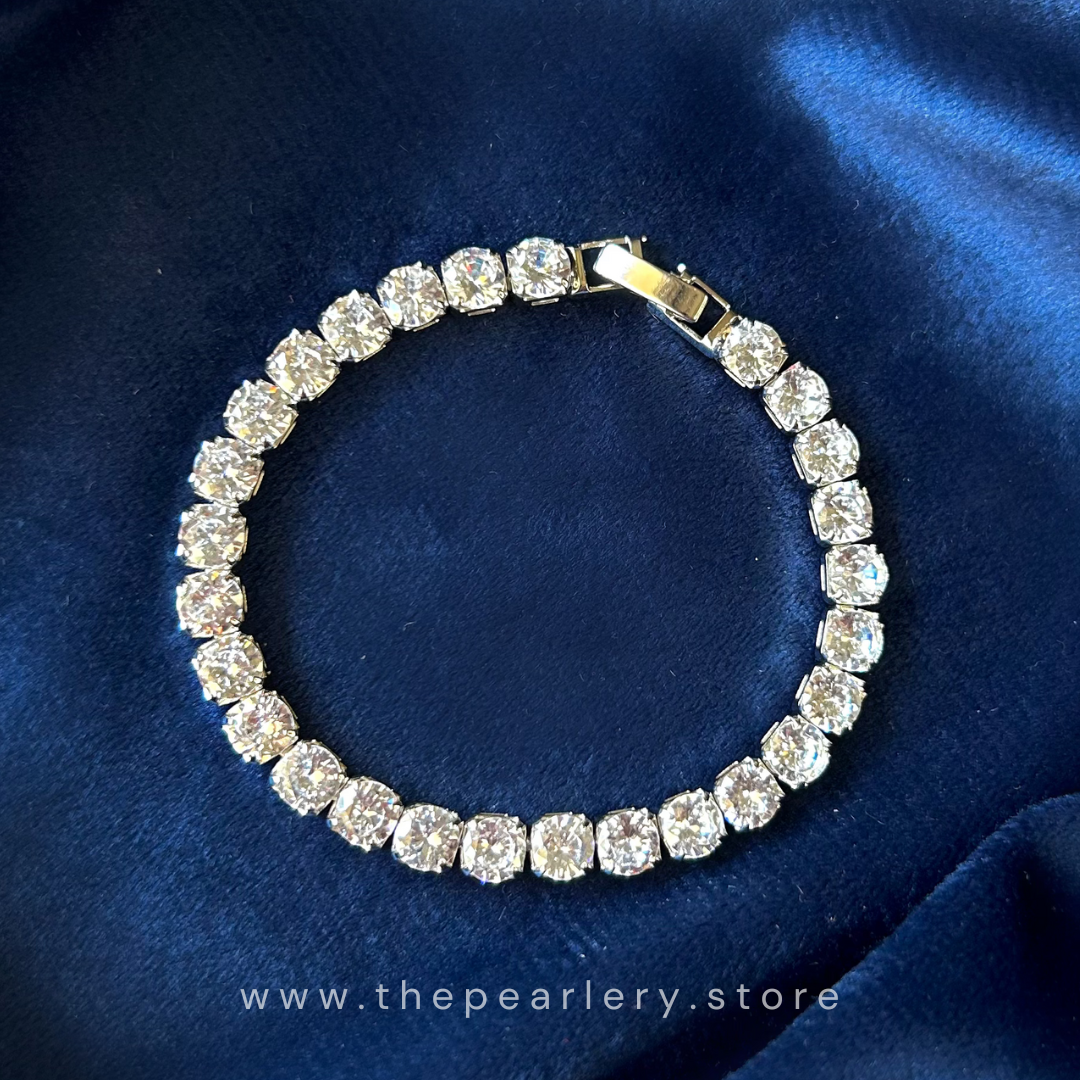 Amber cz bracelet