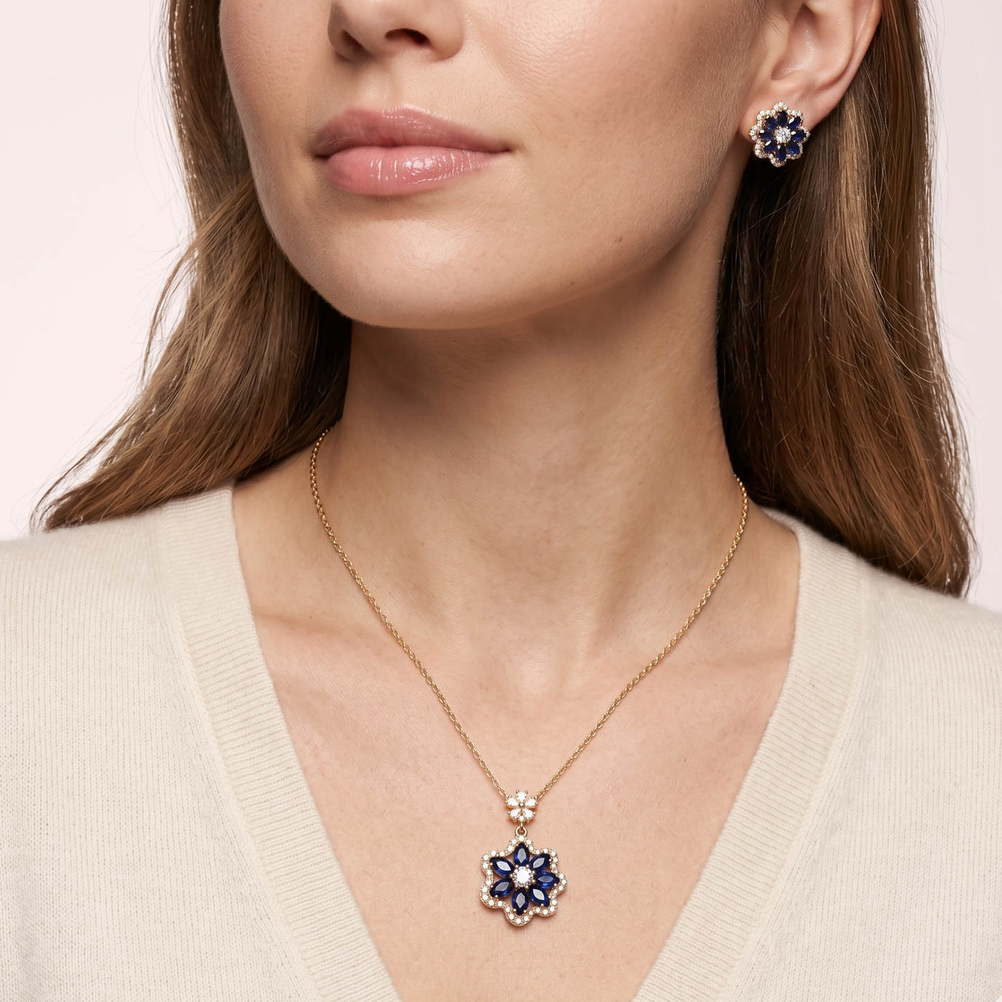 Arielle Pendant Set - Blue
