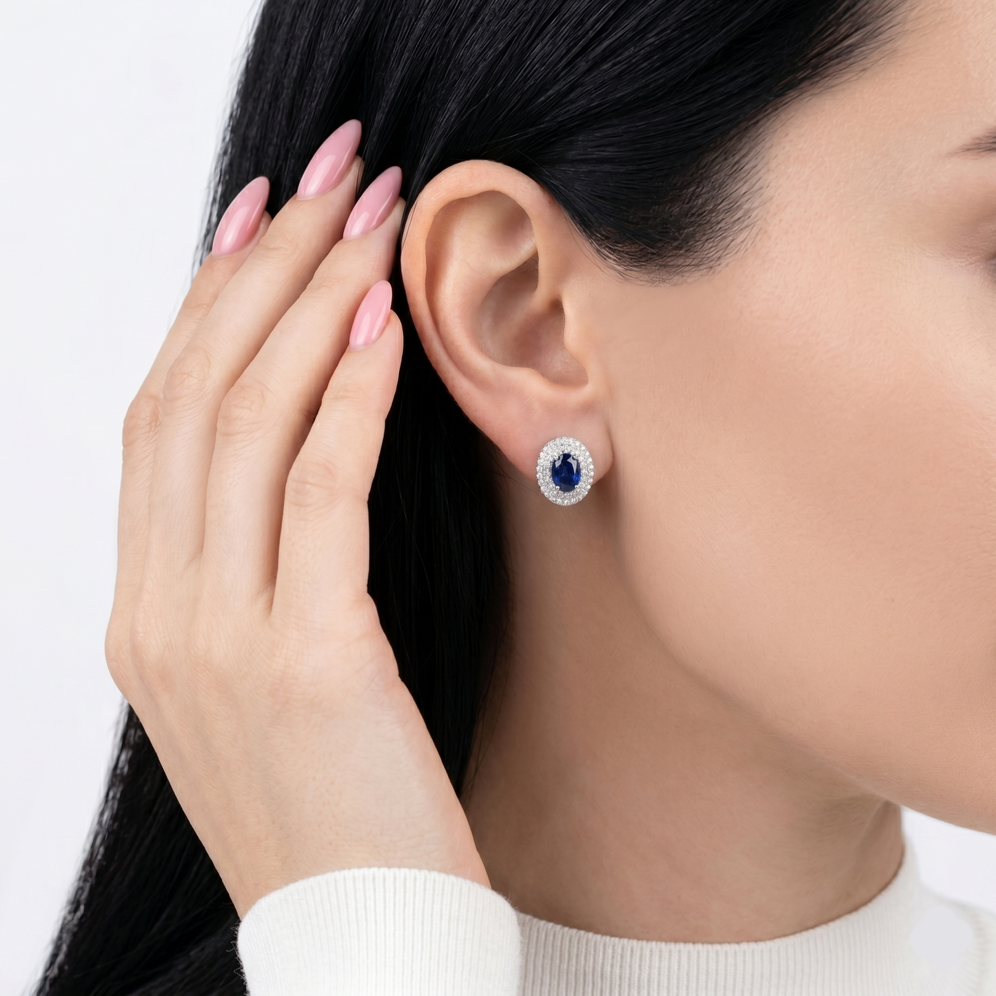 Nova Blue CZ Studs