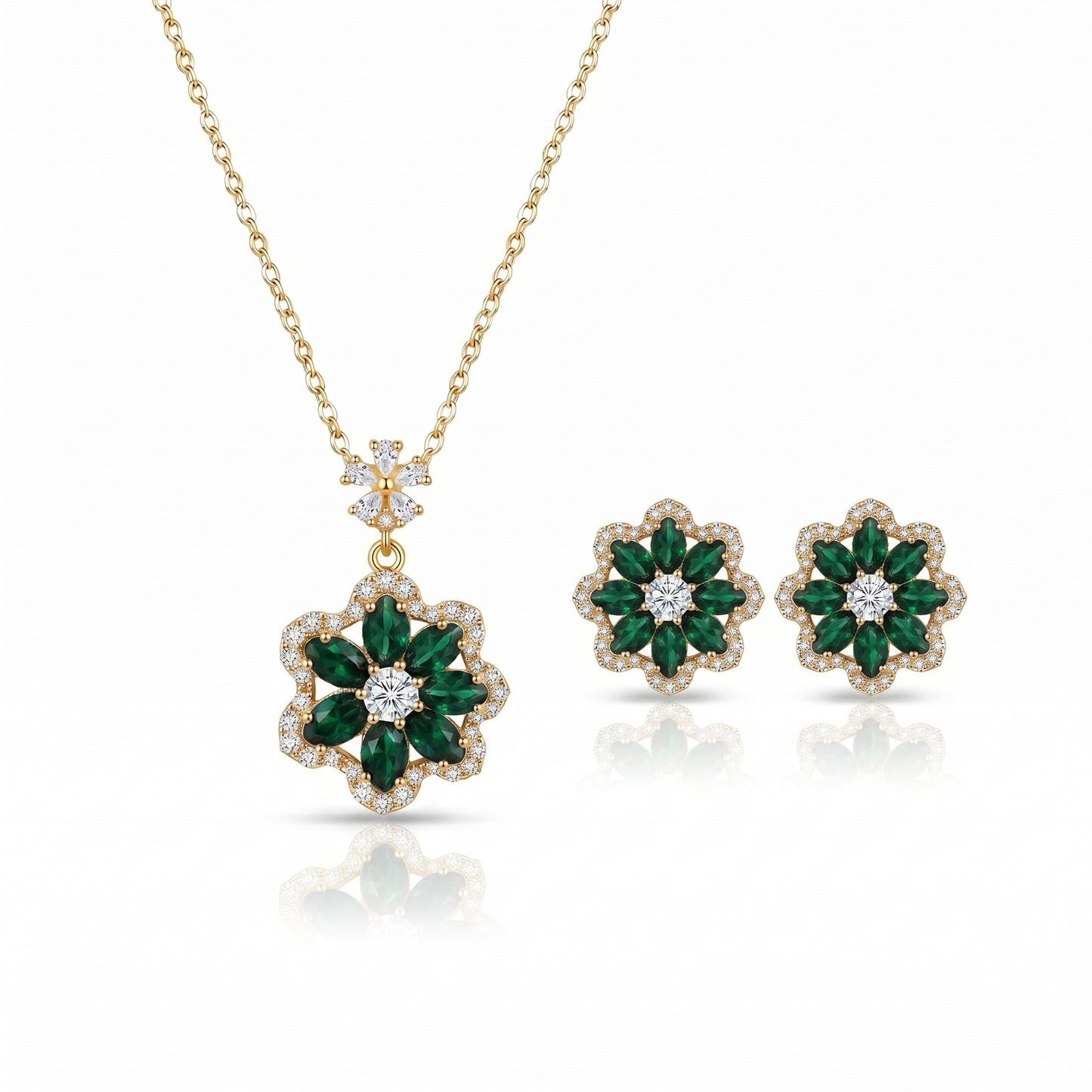 Arielle Pendant Set - Green