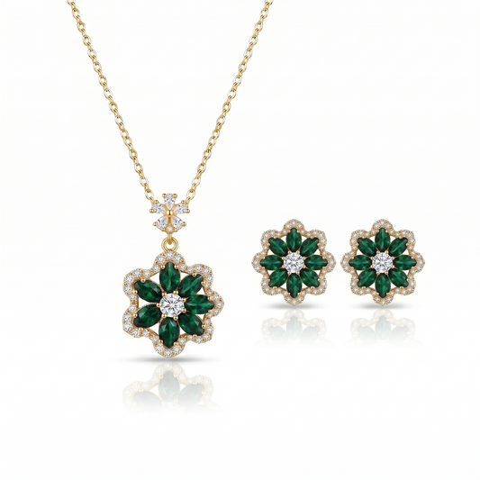 Arielle Pendant Set - Green