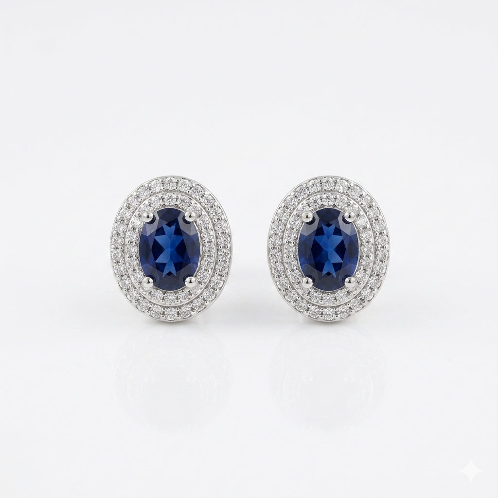Nova Blue CZ Studs