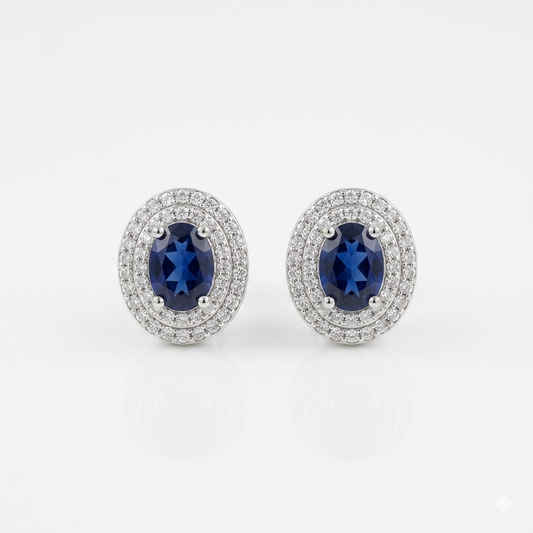 Nova Blue CZ Studs