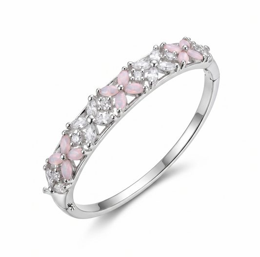 Florence Cuff Bracelet - Pink