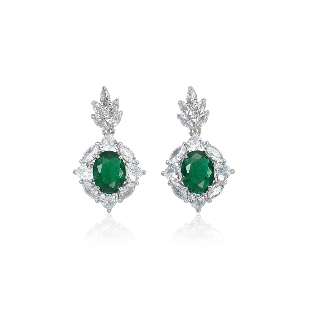 Emerald Dewdrop Earrings