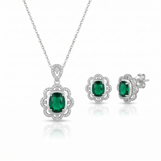Zoya Pendant Set - Green