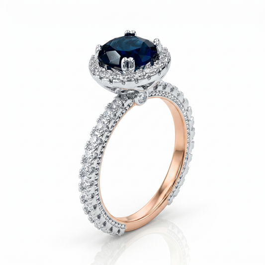 Amaya Cz Ring - Blue