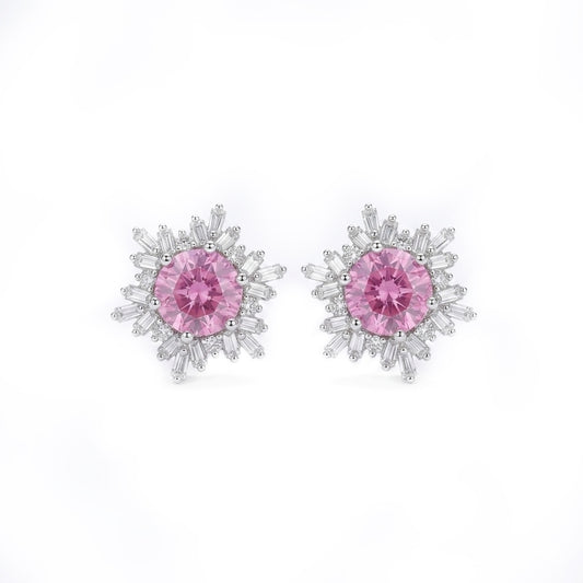 Rosé CZ Studs