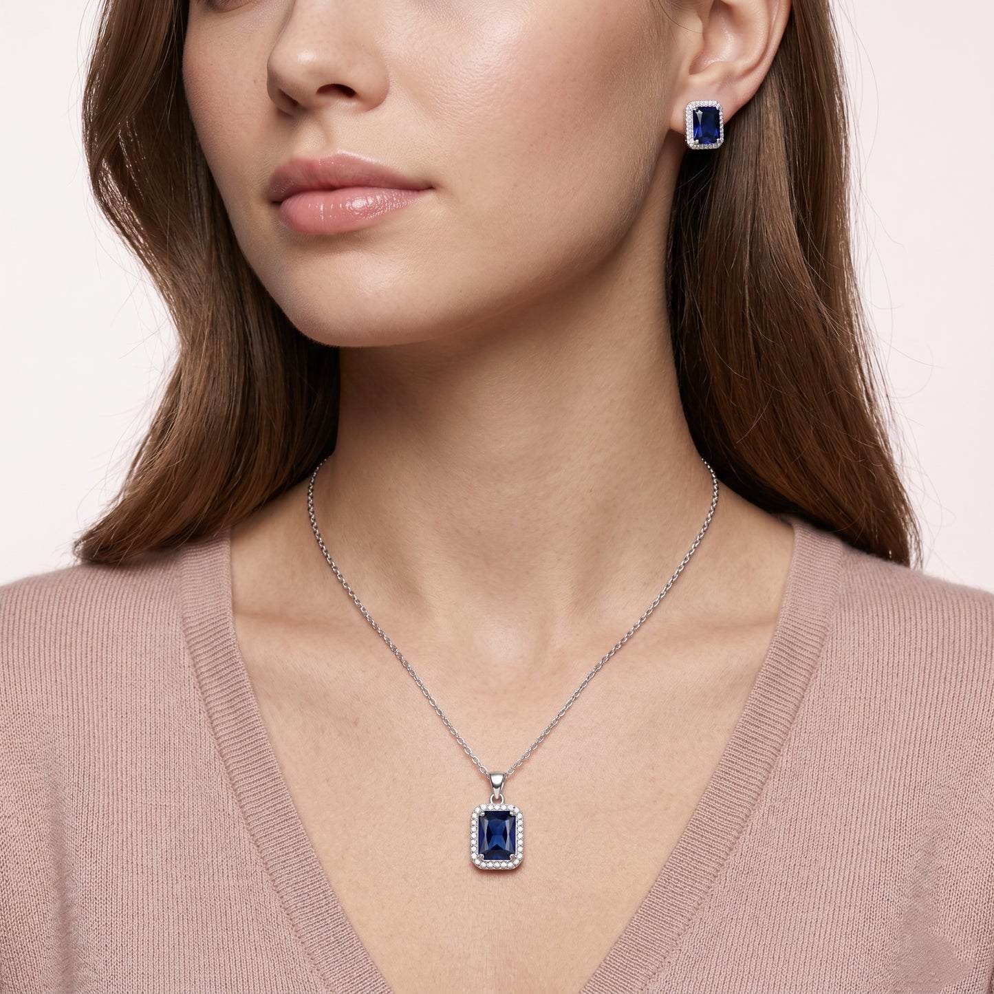 Esra Pendant Set - Blue