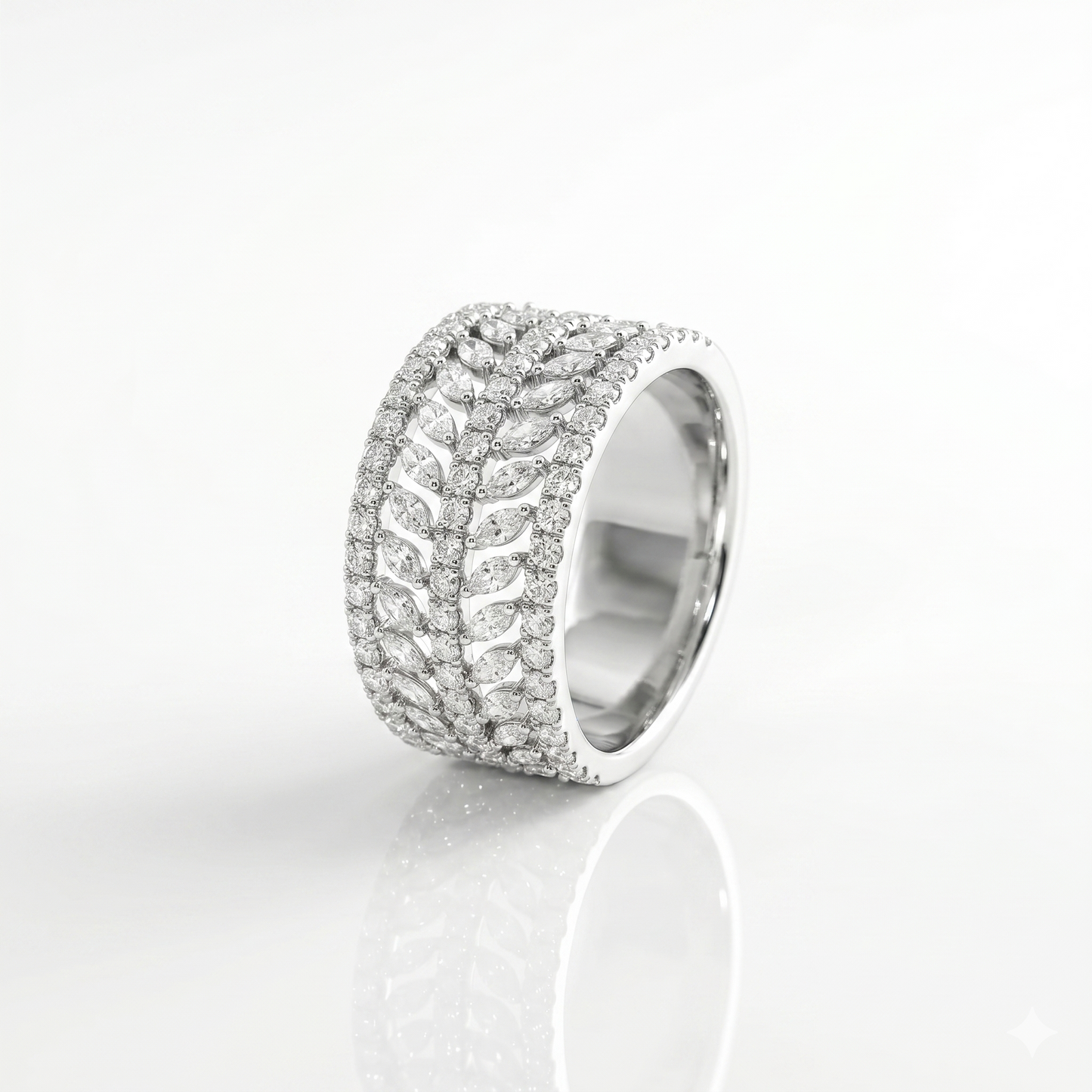 Gilded Eternity CZ Band Ring