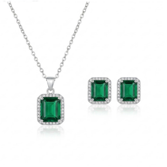 Esra Pendant Set - Green