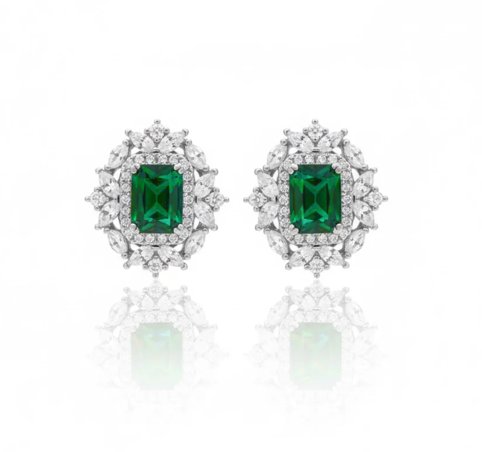 Emerald Muse Studs